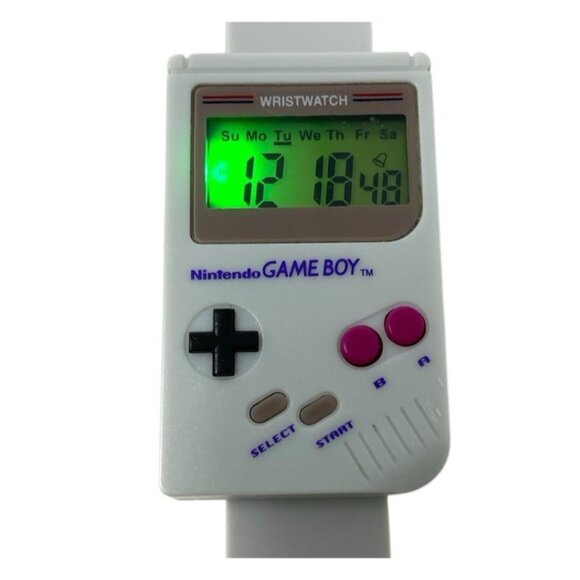 2018 Unisex NINTENDO Gameboy Watch Paladone, Super Mario Alarm Sounds, Working - Picture 3 of 4